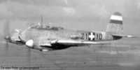 Kép a Messerschmitt Me 210 típusú, Z.110 oldalszámú gépről.