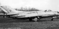1. kép a Mikojan-Gurjevics MiG-19 típusú, 34 oldalszámú gépről.