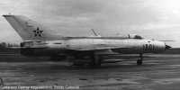 1. kép a Mikojan-Gurjevics MiG-21 típusú, 1601 oldalszámú gépről.