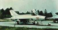 Kép a Mikojan-Gurjevics MiG-21 típusú, 301 oldalszámú gépről.