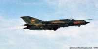 1. kép a Mikojan-Gurjevics MiG-21 típusú, 9311 oldalszámú gépről.