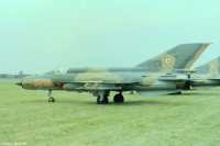 Kép a Mikojan-Gurjevics MiG-21 típusú, 9513 oldalszámú gépről.