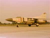 1. kép a Mikojan-Gurjevics MiG-23 típusú, 07 oldalszámú gépről.