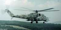 1. kép a Mil Mi-24 típusú, 005 (1) oldalszámú gépről.