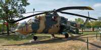 Kép a Mil Mi-24 típusú, 168 oldalszámú gépről.