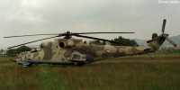 2. kép a Mil Mi-24 típusú, 574 oldalszámú gépről.