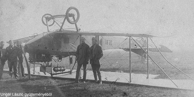 Kép a Aviatik B.II típusú, 32.81 oldalszámú gépről.