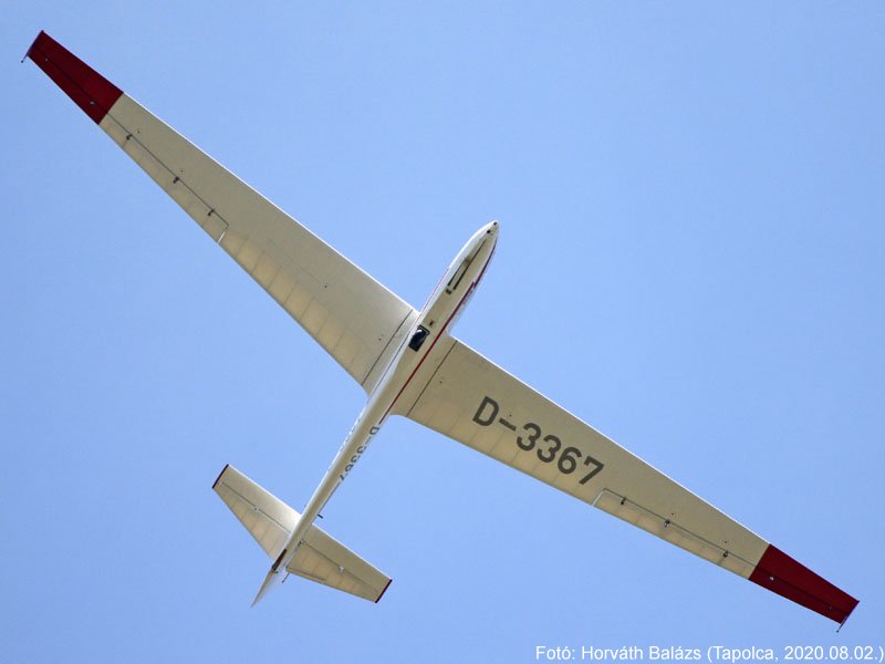 Kép a D-3367 lajstromú gépről.