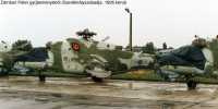 Kép a Mil Mi-24 típusú, német katonai 96+36 oldalszámú gépről.