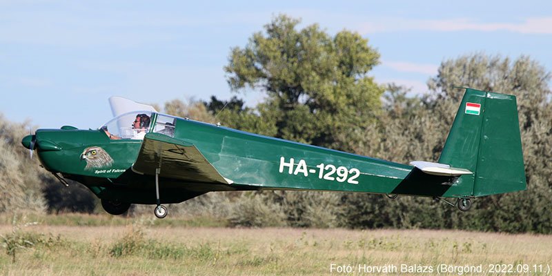 Kép a HA-1292 lajstromú gépről.