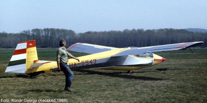 Kép a HA-5543 lajstromú gépről.